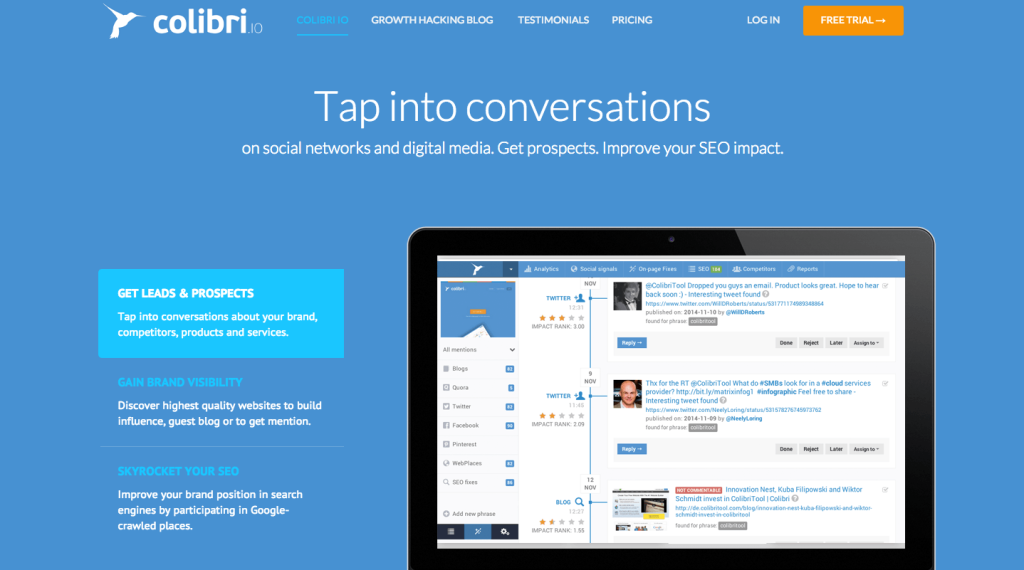 colibri growth hacking tools