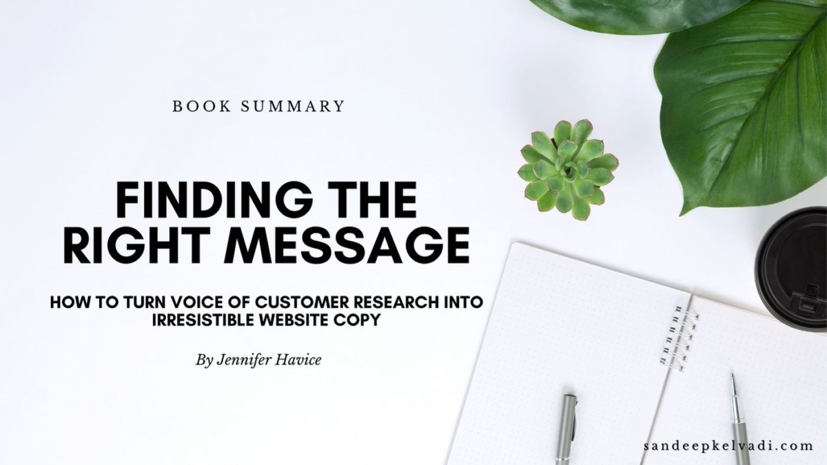 Book Summary: Finding the Right Message